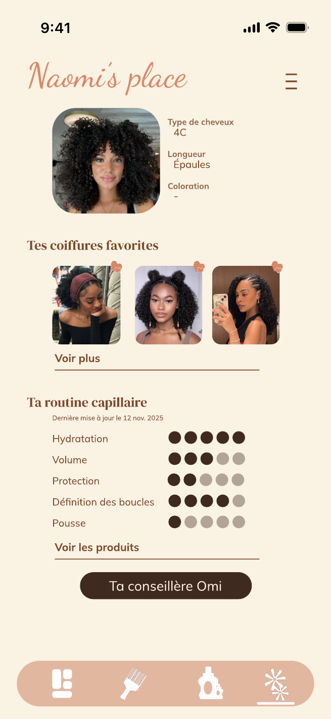 Le profil et la routine capillaire