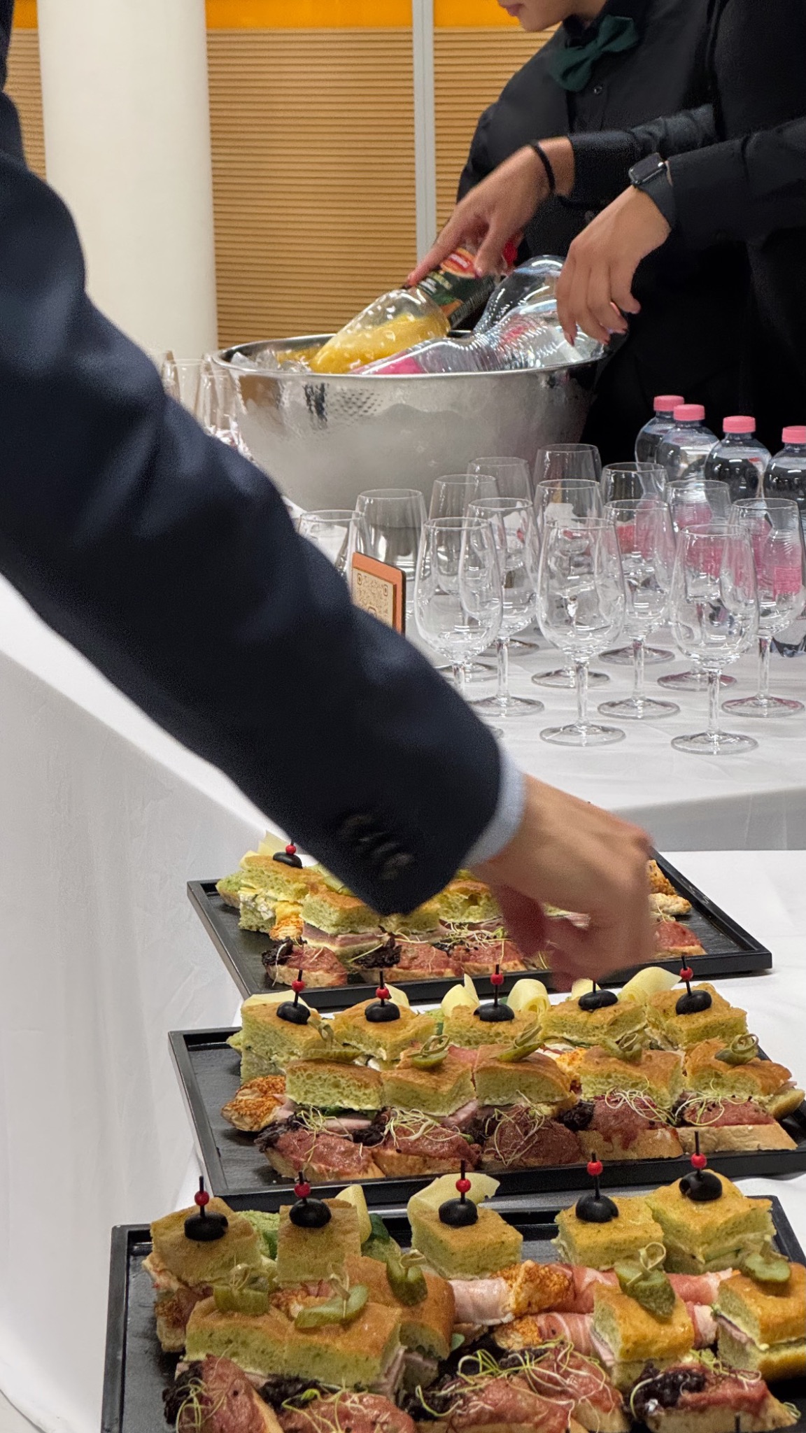 Take Seat Event — préparatifs et service